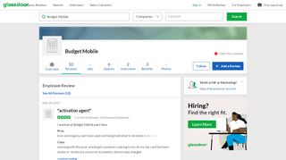 
                            1. Budget Mobile - activation agent | Glassdoor