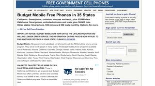 
                            6. Budget Mobile - Free Government Cell Phones