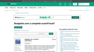 
                            4. Budgetair.com a complete scam/Fraud? - Air Travel Message Board ...