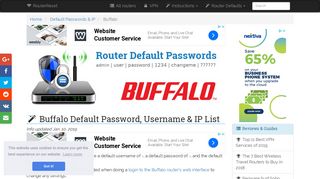 
                            6. Buffalo Default Password, Login & IP List (updated January 2019 ...