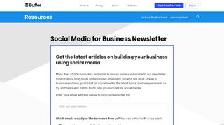 
                            4. Buffer's Social Media for Business Newsletter - Buffer Blog
