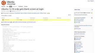 
                            12. Bug #1069272 “Ubuntu 12.10 xrdp gets blank screen at login” : Bugs ...