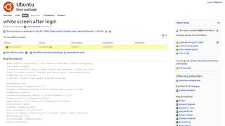 
                            5. Bug #1121113 “white screen after login” : Bugs : linux package : Ubuntu