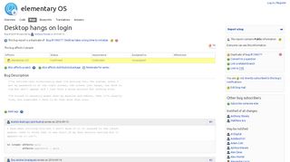 
                            4. Bug #1622418 “Desktop hangs on login” : Bugs : elementary OS