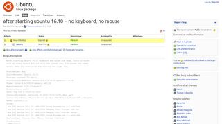 
                            4. Bug #1630245 “after starting ubuntu 16.10 -- no keyboard, no mou ...