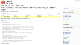
                            10. Bug #1685865 “Can't login after boot with Kernel 4.11.0-rc7, sof ...