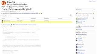 
                            2. Bug #1722988 “Crash, black screen with lightdm” : Bugs : unity ...