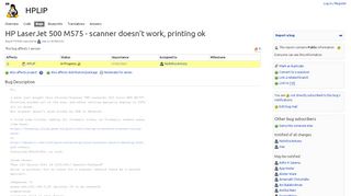 
                            13. Bug #1747060 “HP LaserJet 500 M575 - scanner doesn't work, print ...