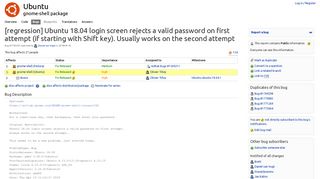 
                            3. Bug #1765261 “[regression] Ubuntu 18.04 login screen rejects a v ...