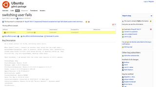 
                            10. Bug #1769221 “switching user fails” : Bugs : gdm3 package : Ubuntu
