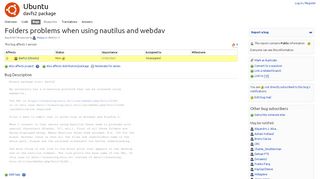 
                            8. Bug #330778 “Folders problems when using nautilus and webdav ...