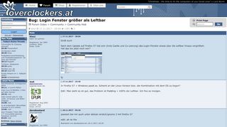 
                            8. Bug: Login Fenster größer als Leftbar - Forum - overclockers.at