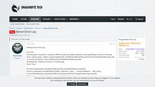 
                            11. Bug - Server Error Log | DragonByte Tech | XenForo and vBulletin ...
