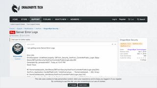
                            10. Bug - Server Error Logs | DragonByte Tech | XenForo and vBulletin ...