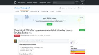 
                            4. [Bug] signInWithPopup creates new tab instead of popup in Chrome ...