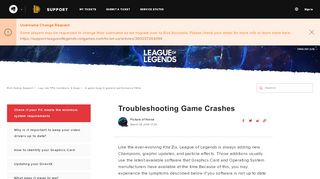 
                            11. Bug Splat and Game Crashes – Riot Games Support