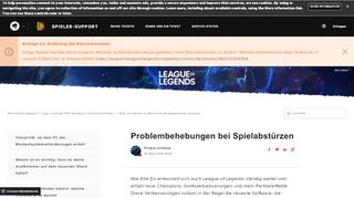 
                            1. Bug Splat und Spielabstürze – Riot Games Support