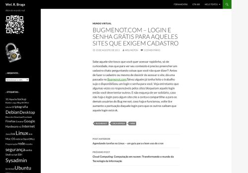 
                            5. Bugmenot.com – login e senha grátis para aqueles sites que exigem ...