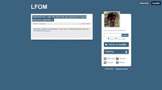 
                            7. Bugmenot.com - login with these free web passwords... - LFOM - Tumblr