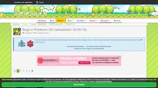
                            7. Bugs in Pokémon GO (aktualisiert: 29.01.19) - Pokémon GO - BisaBoard