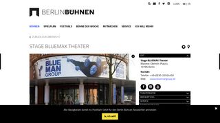 
                            5. Bühne – Stage BLUEMAX Theater – Berlin Bühnen