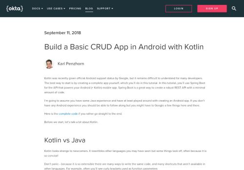 
                            6. Build a Basic CRUD App in Android with Kotlin | Okta Developer