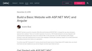 
                            1. Build a Basic Website with ASP.NET MVC and Angular | Okta Developer