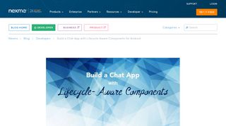 
                            13. Build a Chat App with Lifecycle-Aware Components for Android - Nexmo