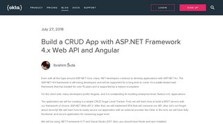 
                            12. Build a CRUD App with ASP.NET Framework 4.x Web API and Angular