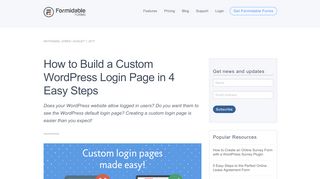 
                            10. Build a Custom WordPress Login Page in 4 Easy Steps! - Formidable ...