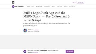 
                            10. Build a Login/Auth App with the MERN Stack — Part 2 (Frontend ...