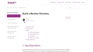 
                            12. Build a Member Directory – Knack