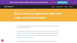 
                            9. Build a React.js Application with User Login and Authentication ...