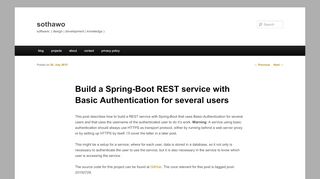 
                            9. Build a Spring-Boot REST service with Basic Authentication for several ...