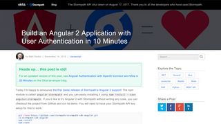 
                            6. Build an Angular 2 Application with User Authentication in 10 Minutes ...