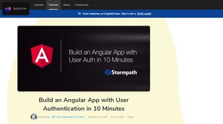 
                            9. ​Build an Angular App with User Authentication in 10 Minutes ...