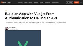 
                            10. Build an App with Vue.js: From Authentication to Calling an API - Auth0