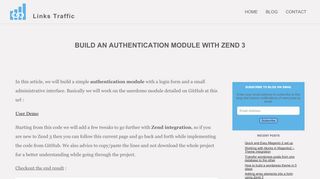 
                            10. Build an Authentication module with Zend 3 - Linkstraffic