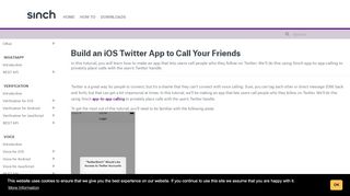 
                            4. Build an iOS Twitter App to Call Your Friends — Sinch documentation