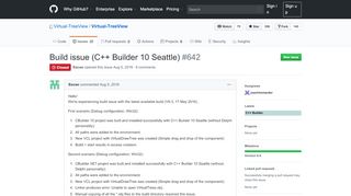 
                            12. Build issue (C++ Builder 10 Seattle) · Issue #642 · Virtual-TreeView ...