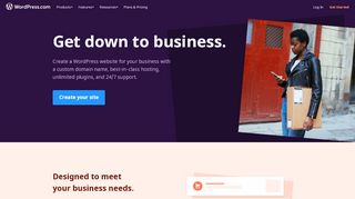 
                            2. Build Your Business Website with WordPress.com Business