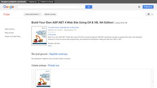 
                            9. Build Your Own ASP.NET 4 Web Site Using C# & VB, 4th Edition: ... - Rezultati Google Books