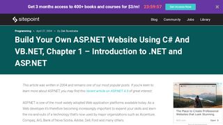 
                            12. Build Your Own ASP.NET Website Using C# And VB.NET, Chapter 1 ...