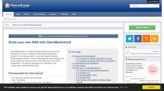 
                            9. Build your own NAS with OpenMediaVault - HowtoForge