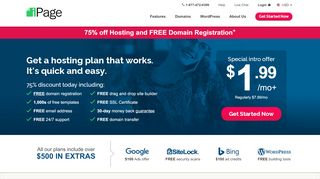 
                            11. Build Your Website with a Free Domain Name | iPage Web Hosting