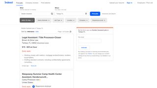 
                            6. Builder Assistant Jobs, Employment in Tampa, FL | Indeed.com