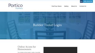 
                            10. Builder Trend Login | Portico Homes