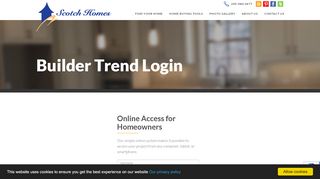 
                            7. Builder Trend Login | - Scotch Homes