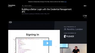 
                            3. Building a Better Login with the Credential Management API - Pusher