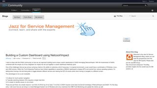 
                            4. Building a Custom Dashboard using Netcool/Impact (Jazz for Service ...